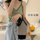 キャミソール ボーダー柄 ショート丈 | Miniministore | 詳細画像1