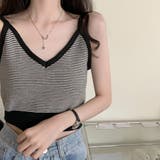 キャミソール ボーダー柄 ショート丈 | Miniministore | 詳細画像6