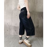 刺しゅうロゴ バルーンワイドデニムパンツ | Miniministore | 詳細画像19