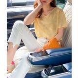 ボーダー柄Tシャツ Vネックカットソー夏 | Miniministore | 詳細画像19 