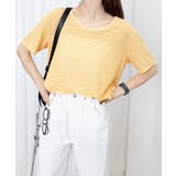 ボーダー柄Tシャツ Vネックカットソー夏 | Miniministore | 詳細画像21 