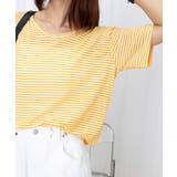 ボーダー柄Tシャツ Vネックカットソー夏 | Miniministore | 詳細画像24 