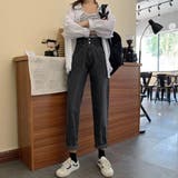 韓国 デニムパンツハイウエスト 大人美脚 | Miniministore | 詳細画像13 