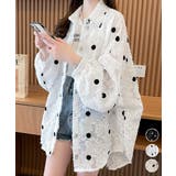 ドット柄カーディガン シースルートップス | Miniministore | 詳細画像1
