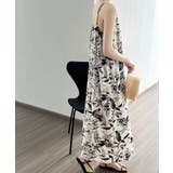 水墨画風キャミワンピース Vネックワンピ | Miniministore | 詳細画像5