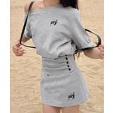 ガーリーセットアップ ワンオフショルダー | Miniministore | 詳細画像3 