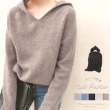 フード付き ニットトップス レディース | Miniministore | 詳細画像1