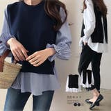 シャツブラウス ニットベスト 2点セット | Miniministore | 詳細画像6