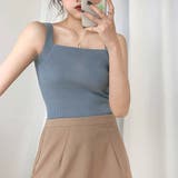 リブニット タンクトップ スクエアネック | Miniministore | 詳細画像10 