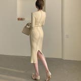 タイト ニットワンピース クロスネック | Miniministore | 詳細画像10