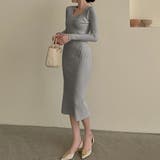 タイト ニットワンピース クロスネック | Miniministore | 詳細画像11