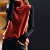 ニットベスト ハイネック ニットチョッキ | Miniministore | 詳細画像6