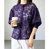 レースブラウスレディースシアーシャツ上品 | Miniministore | 詳細画像14 