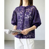 レースブラウスレディースシアーシャツ上品 | Miniministore | 詳細画像15 