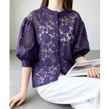 レースブラウスレディースシアーシャツ上品 | Miniministore | 詳細画像16 