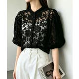 レースブラウスレディースシアーシャツ上品 | Miniministore | 詳細画像3 