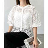 レースブラウスレディースシアーシャツ上品 | Miniministore | 詳細画像8 