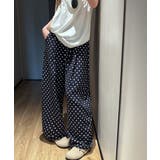 ドット柄ワイドパンツ韓国風春夏ラフパンツ | Miniministore | 詳細画像4 