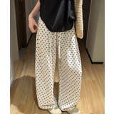 ドット柄ワイドパンツ韓国風春夏ラフパンツ | Miniministore | 詳細画像8 