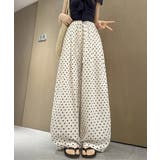 ドット柄ワイドパンツ韓国風春夏ラフパンツ | Miniministore | 詳細画像9 
