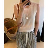 サマーニットタンクトップ 背中開き 夏服 | Miniministore | 詳細画像2