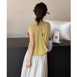 サマーニットタンクトップ 背中開き 夏服 | Miniministore | 詳細画像24 