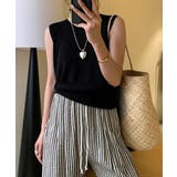 サマーニットタンクトップ 背中開き 夏服 | Miniministore | 詳細画像5