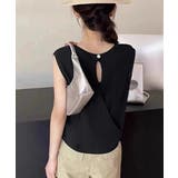 サマーニットタンクトップ 背中開き 夏服 | Miniministore | 詳細画像7