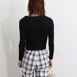 折り襟リブニット 韓国風 レディース | Miniministore | 詳細画像17 