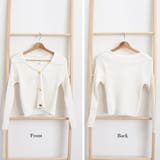 折り襟リブニット 韓国風 レディース | Miniministore | 詳細画像3 