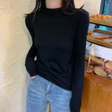 ブラック | ベーシックニット プチハイネック 女性 | Miniministore