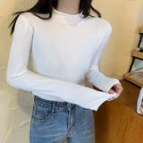ホワイト | ベーシックニット プチハイネック 女性 | Miniministore
