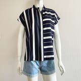 ストライプ柄 開襟シャツ レディース 夏 | Miniministore | 詳細画像8 