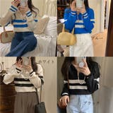 ニットトップスVネック 襟付きニット | Miniministore | 詳細画像2 
