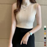 サマーニット ハイネック レディース | Miniministore | 詳細画像1