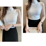 サマーニット ハイネック レディース | Miniministore | 詳細画像7