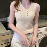 タンクトップ Vネック ノースリーブ | Miniministore | 詳細画像9