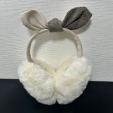 アイボリー | ふわふわ折りたためるレディース 耳当て | SUNSHINE CLOSET