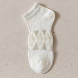 A(大菱形柄) | シースルーソックス 花柄 レース女性用 | Miniministore