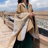 ベージュ | ニットマント レディース ニットマフラー | Miniministore