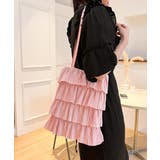 ピンク | フリルトートバッグ レディース 肩掛け鞄 | ANGELCLOSET