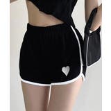 ブラック | ハートポイントショートパンツ 夏服部屋着 | Miniministore