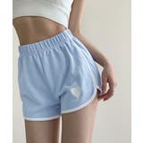 ブルー | ハートポイントショートパンツ 夏服部屋着 | Miniministore