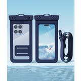 ネイビー | スマホ用防水ケース 水中撮影スマホポーチ | Miniministore