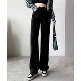 ブラック | 裏起毛デニムパンツ 暖かいジーンズ 厚手 | SUNSHINE CLOSET