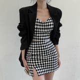 ホワイト*ブラック | キャミトップス ミニスカートセットアップ | Miniministore