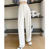 ホワイト | ワイドパンツ ツータックスラックスパンツ | Miniministore