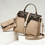 ベージュ | ハンドバッグ レディース クロコ柄バッグ | Miniministore