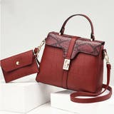 ワインレッド | ハンドバッグ レディース クロコ柄バッグ | Miniministore