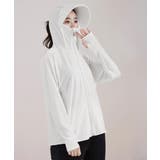 ホワイト | 着る日傘 つば付きパーカーラッシュガード | Miniministore